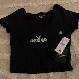pacsun playboy crop top